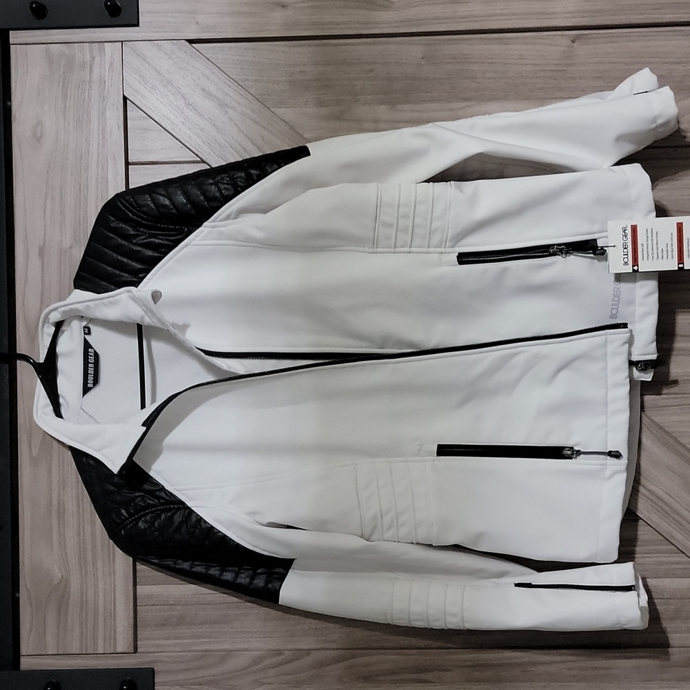 White black jacket